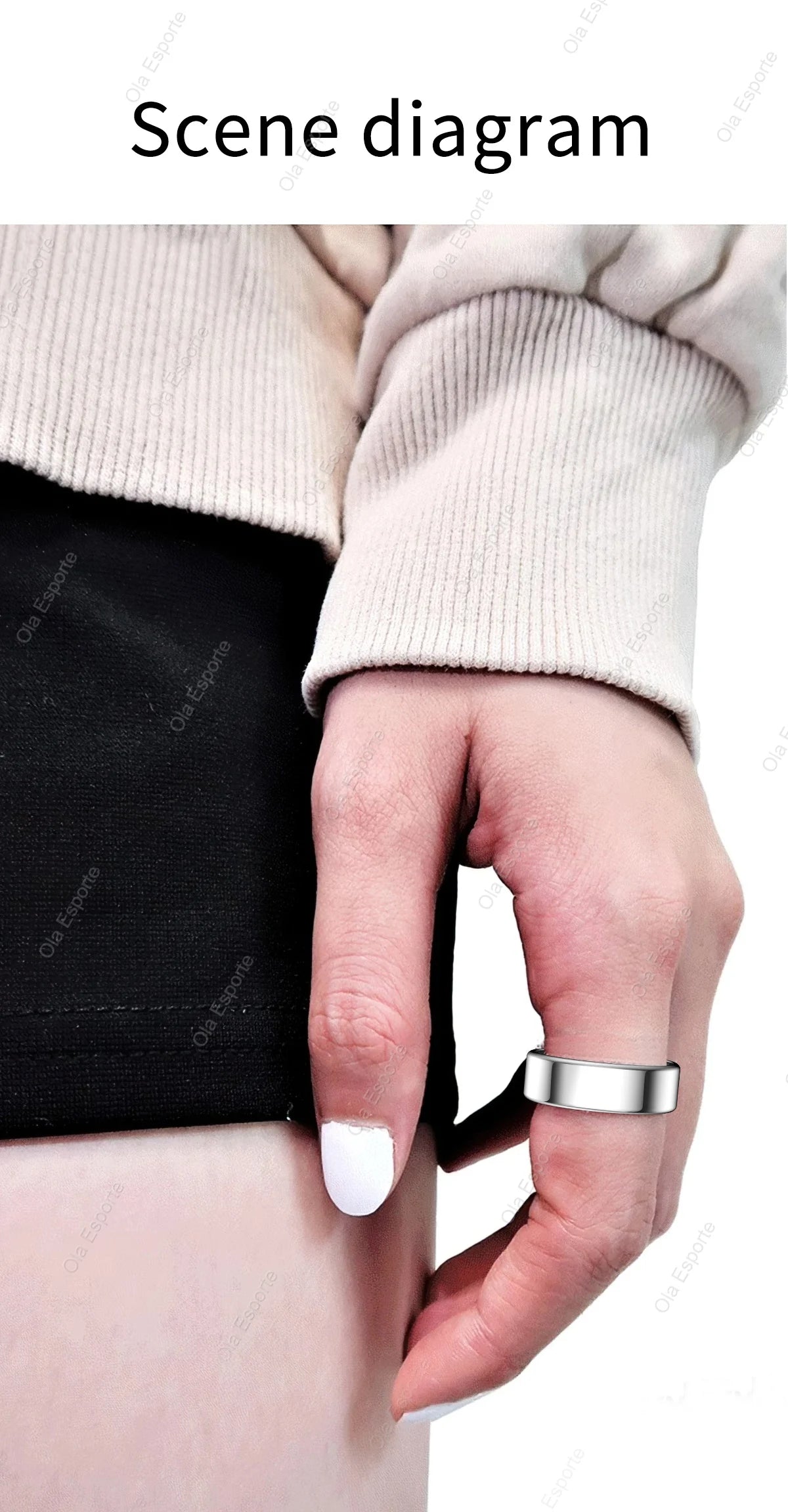 Anillo Inteligente con Base de Carga – Monitor de Salud, Sueño y Ritmo Cardíaco para Hombre y Mujer · Resistente al Agua IP68 y 5ATM · Modo Multideporte